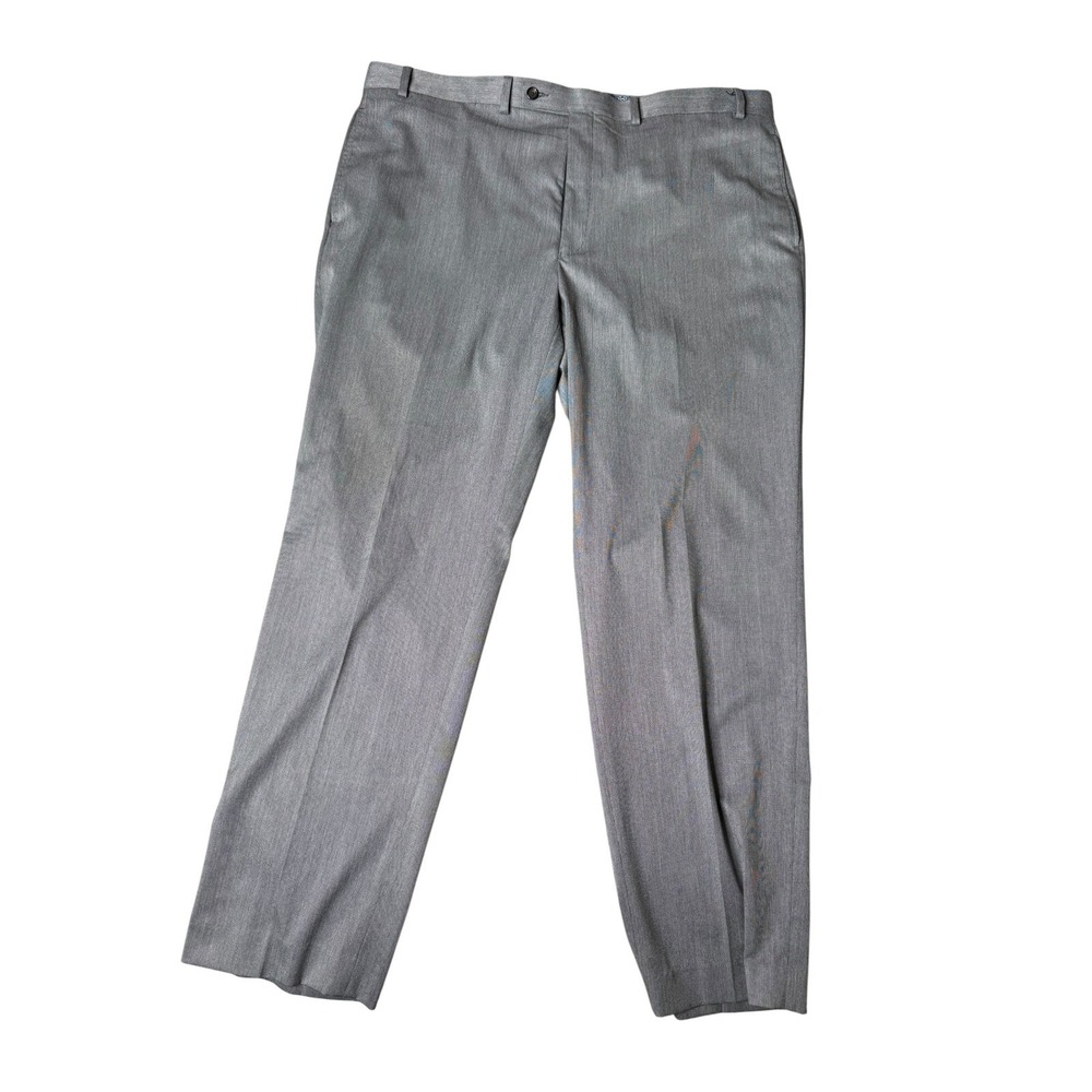 Lauren Ralph Lauren Dress Pants Gray Herringbone Stretch 42x32